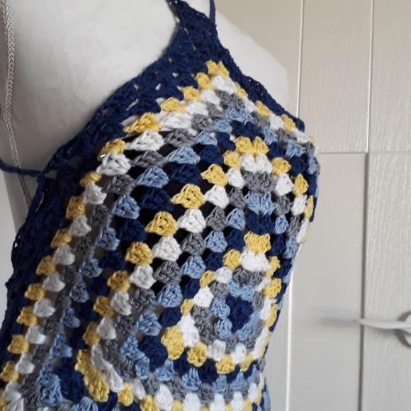 Modern granny square halter top! - Picture 2 of 4